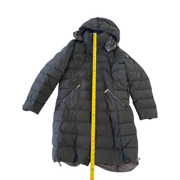Michael Kors Black Puffer Coat Light Weight Down Fill Jacket Parka XL Women READ - Picture 14 of 16